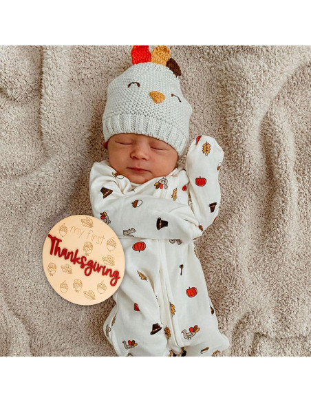 7 Piezas Accesorios de Madera para Fotos de Vacaciones Bebé