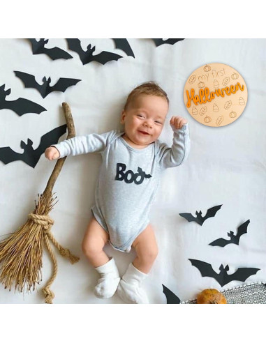 7 Piezas Accesorios de Madera para Fotos de Vacaciones Bebé