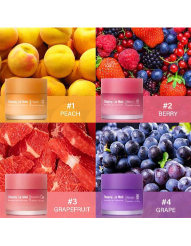 Mascarilla Labial de Noche Fovcos - Hidratante Baya 59g