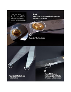 Tijeras de cocina GGOMI para carne Kalbi - Acero inoxidable 26 cm 2