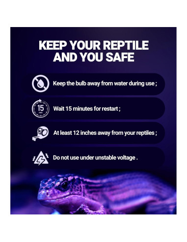 Lámpara de Calor Nocturna para Reptiles REPTI ZOO 75W E26/E27