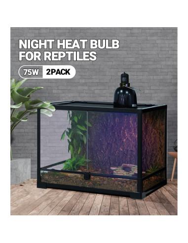Lámpara de Calor Nocturna para Reptiles REPTI ZOO 75W E26/E27