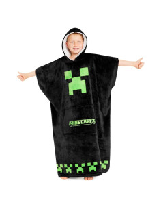 Manta con Capucha Minecraft Bioworld para Niños - Talla Única