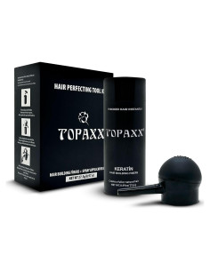 Kit Fibras para Cabello Topaxx Marrón Medio - Engrosador