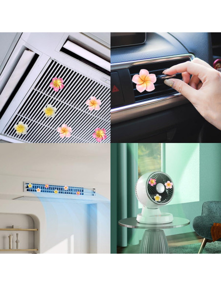 6 Clips Ambientador de Aire para Auto UPCSKDA Flor de Huevo