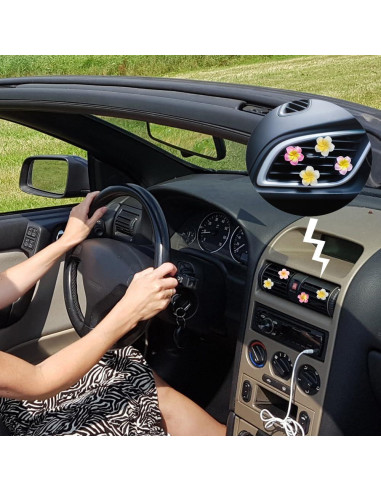 6 Clips Ambientador de Aire para Auto UPCSKDA Flor de Huevo