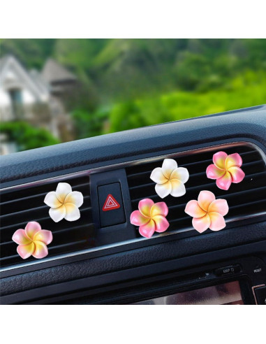6 Clips Ambientador de Aire para Auto UPCSKDA Flor de Huevo