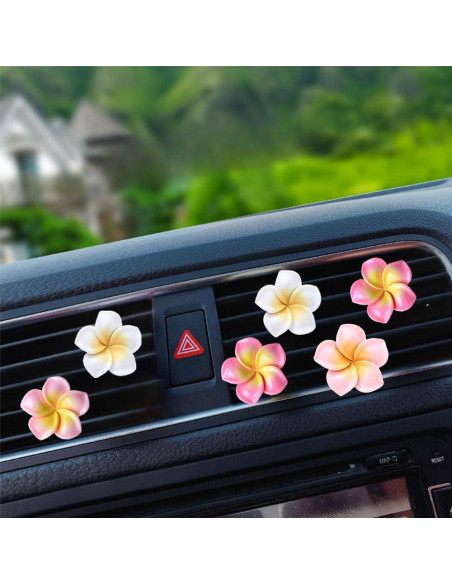 6 Clips Ambientador de Aire para Auto UPCSKDA Flor de Huevo