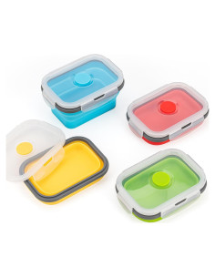 Contenedores de Almacenamiento Plegables Annaklin 350 ml - Juego de 4