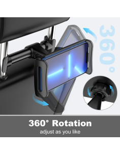 Soporte para Reposacabezas de Coche Uniwit Ajustable 4-11" 2