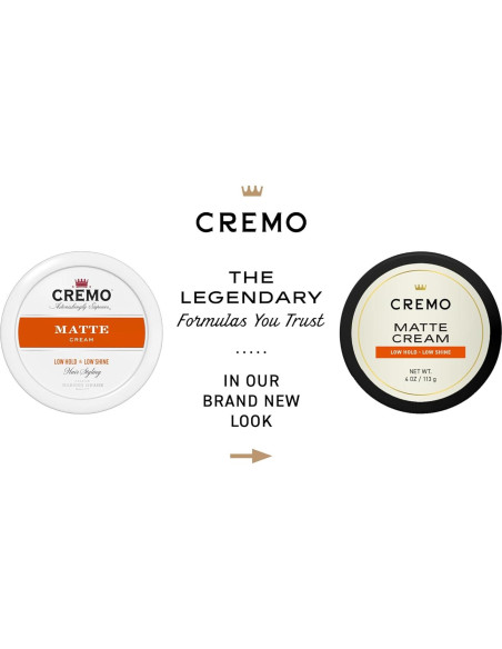 Cremo Crema para Peinar Matte, Fijación Ligera 113g