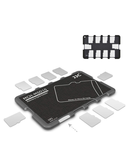 Organizador JJC para 10 Tarjetas Micro SD - Ultra Delgado