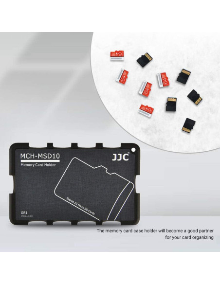 Organizador JJC para 10 Tarjetas Micro SD - Ultra Delgado