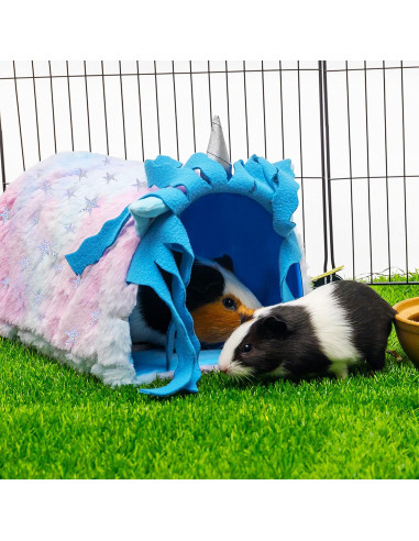 Casa Túnel para Cobayas PAWNISAW 30x17.8x14.7 cm Azul