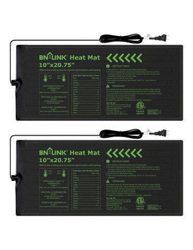 Almohadilla Térmica BN-LINK 10x20.75" - 2 Paquete para Plántulas