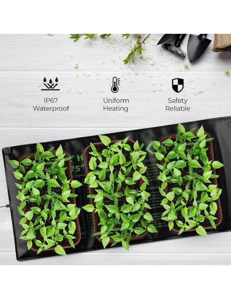 Almohadilla Térmica BN-LINK 10x20.75" - 2 Paquete para Plántulas