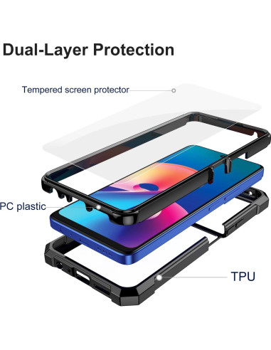 Funda Ailiber para TCL 50 XE Nxtpaper con Protector de Pantalla