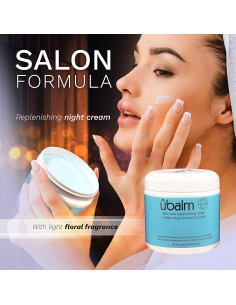 Crema Nocturna Rehidratante Ubalm Azul 473 ml con Aloe Vera 2