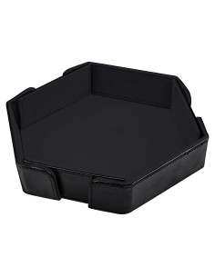 Bandeja de Dados Magnética Plegable SIQUK Hexagonal Negra