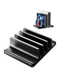 Soporte Vertical para Laptop EAXBUX 3 Ranuras Ajustable