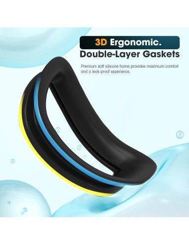 Gafas de Natación Braylin 2-Pack Antivaho Sin Fugas