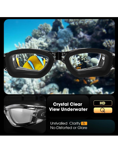 Gafas de Natación Braylin 2-Pack Antivaho Sin Fugas