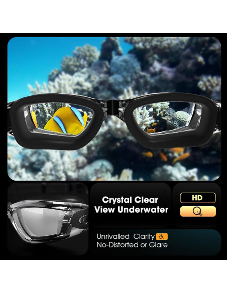 Gafas de Natación Braylin 2-Pack Antivaho Sin Fugas