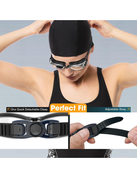 Gafas de Natación Braylin 2-Pack Antivaho Sin Fugas
