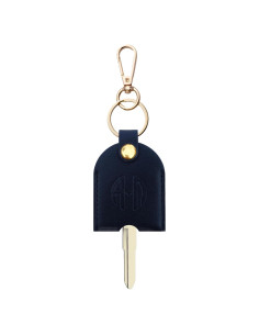 Funda de Llaves de Cuero PU Anhbkar - Grande Negra 6.1x4.6 cm