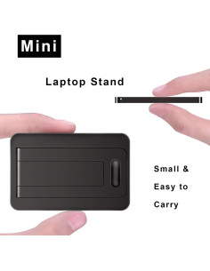 Soporte Mini para Laptop DRM Plegable Ergonómico Negro 2