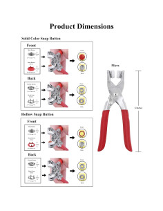 Kit de Botones a Presión de Metal Mandala Crafts 200 Unidades 2