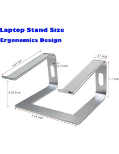 Soporte Elevador de Aluminio YHXCUIER para Laptop 10-15.6" 2