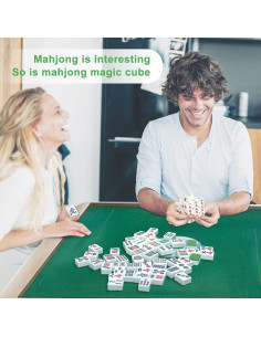 Cubo de Velocidad Mahjong A+ Morn 3x3 Verde 56mm 2