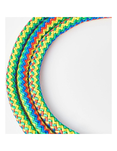 Cuerda de Salto Doble Holandesa LAON 6 m Arcoíris Antideslizante