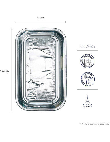 Plato de Mantequilla Luminarc Arc Internacional 16.9x10.5 cm