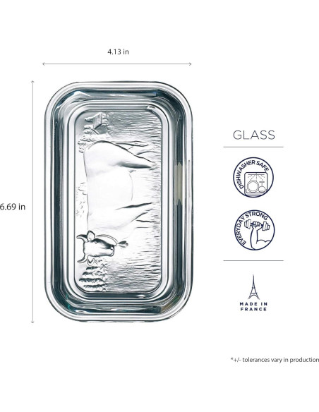 Plato de Mantequilla Luminarc Arc Internacional 16.9x10.5 cm