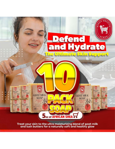 Jabón de Leche de Cabra Africana Shea Honey Sweetie Acres 5 oz