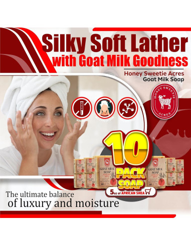 Jabón de Leche de Cabra Africana Shea Honey Sweetie Acres 5 oz