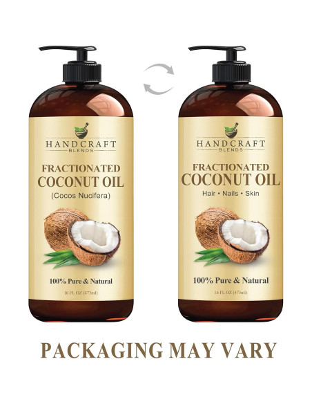 Aceite de Coco Fraccionado Handcraft Blends 473 ml - 100% Puro