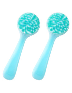 Paquete de 2 Cepillos Faciales de Silicona HINZIC - Azul