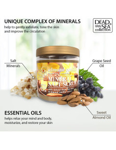 Exfoliante Corporal Colección del Mar Muerto 660g Almendra Vainilla 2