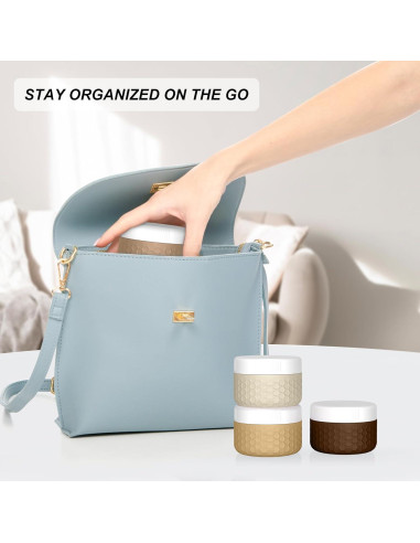 Contenedores de Viaje FEEJOY 1.5 oz Silicona A prueba de Fugas