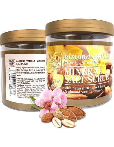 Exfoliante Corporal Colección del Mar Muerto 660g Almendra Vainilla