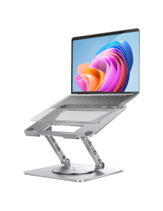 Soporte de Laptop VAJUN Rotativo 360 Ajustable 10-17" Plata
