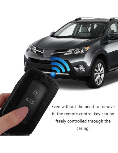 Funda Universal para Llave de Auto Turcee de Cuero PU - Negro