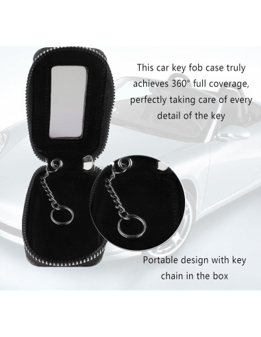 Funda Universal para Llave de Auto Turcee de Cuero PU - Negro