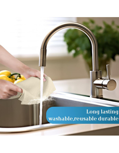 Tela de Queso Reutilizable Peryiter 40 Pcs Algodón 50.8x50.8 cm