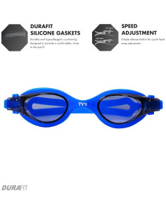 Gafas de Natación TYR Vesi Antivaho Ajuste Rápido 2