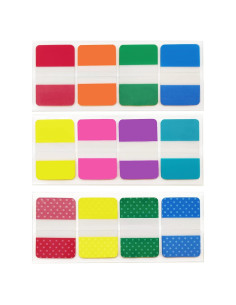 Pestañas Adhesivas KICNIC 240 Pcs 4x2.5 cm 8 Colores Neón