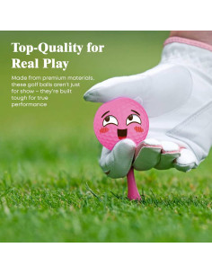 Conjunto de 12 Pelotas de Golf Oji Emoji - Temática Amor 2